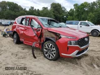 ✅ 2022 Hyundai Santa Fe Calligraphy • VIN: 5NMS5DAL6NH390121 • Lot: 62936684. Wystawiony na Copart z przebiegiem Nie podano. Bezpłatny archiwum sprzedaży aukcyjnych z USA i szczegółowy raport historii pojazdu na DreamBid. Zdjęcie 4.