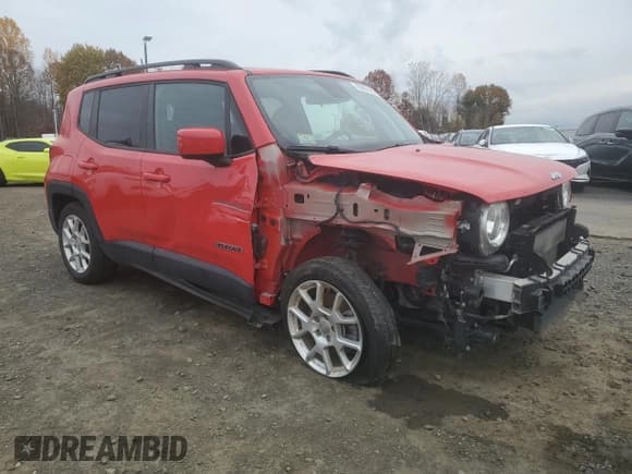 ✅ 2019 Jeep Renegade Latitude • VIN: ZACNJABB1KPK00418 • Lot: 90687485. Wystawiony na Copart z przebiegiem 45 312 mil. Bezpłatny archiwum sprzedaży aukcyjnych z USA i szczegółowy raport historii pojazdu na DreamBid. Zdjęcie 4.