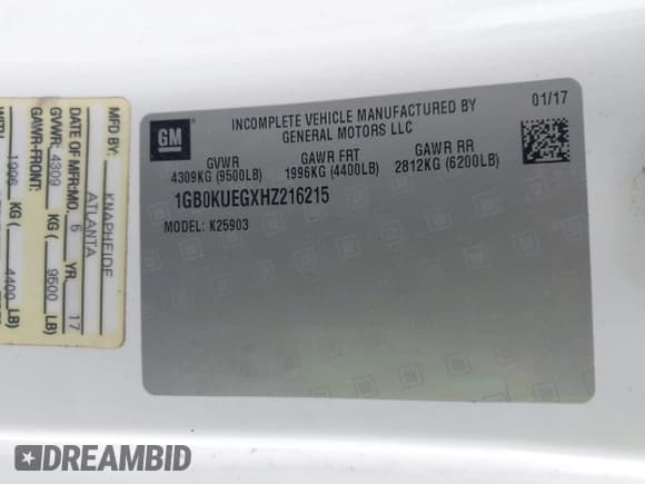 ✅ 2017 Chevrolet Silverado 2500HD Work Truck • VIN: 1GB0KUEGXHZ216215 • Лот: 43732026. Опубликован ранее на IAAI с пробегом 127 183 миль. Бесплатный доступ к архиву аукционных продаж из США и подробный отчёт об истории автомобиля на DreamBid. Изображение 9.