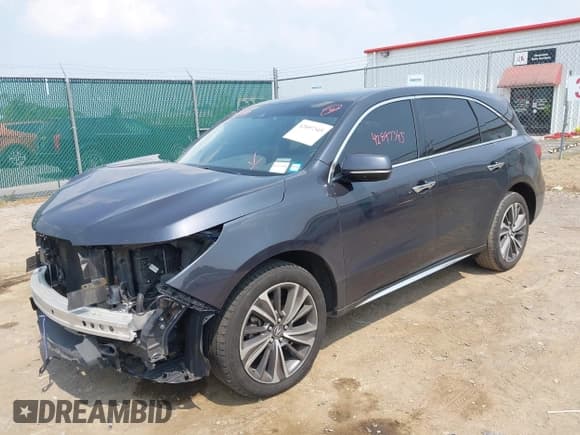 ✅ 2019 Acura MDX Technology • VIN: 5J8YD4H53KL009373 • Lot: 42897345. Listed on IAAI with 93,058 mi. Free auction sales archive from the USA and detailed vehicle history report at DreamBid. Image 2.