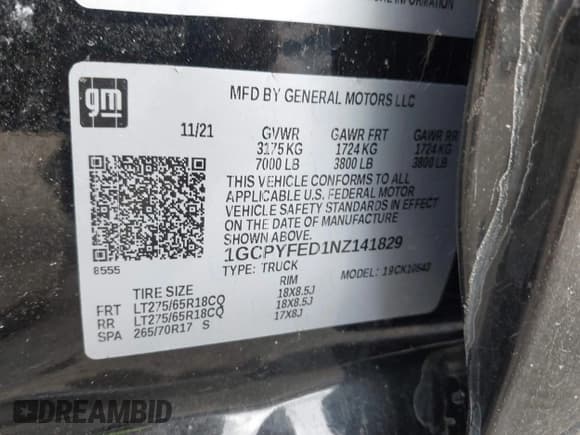 ✅ 2022 Chevrolet Silverado 1500 LT Trail Boss • VIN: 1GCPYFED1NZ141829 • Lot: 43297047. Wystawiony na IAAI z przebiegiem 23 126 mil. Bezpłatny archiwum sprzedaży aukcyjnych z USA i szczegółowy raport historii pojazdu na DreamBid. Zdjęcie 9.