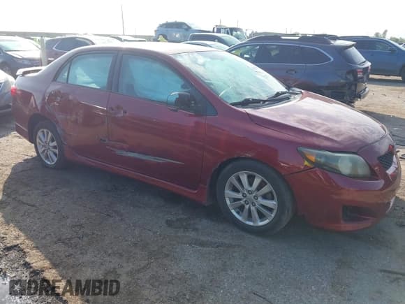 ✅ 2010 Toyota Corolla S • VIN: 1NXBU4EE9AZ205444 • Lot: 43545580. Listed on IAAI with 227,809 mi. Free auction sales archive from the USA and detailed vehicle history report at DreamBid. Image 1.