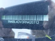 ✅ 2024 Nissan Altima SV • VIN: 1N4BL4DV3RN420712 • Lot: 43598094. Listed on IAAI with 28,173 mi. Free auction sales archive from the USA and detailed vehicle history report at DreamBid. Image 9.