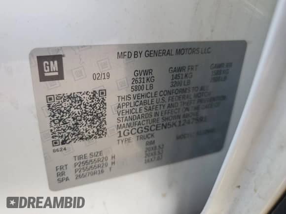 2019 Chevrolet Colorado 2WD LT z VIN 1GCGSCEN5K1247591, wystawiony jako Copart lot #69129795 z przebiegiem 77 288 mil mil oraz Szkoda całkowita • Salvage title. Historia ofert i sprzedaży dostępna na DreamBid. Obrazek 13.