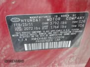 ✅ 2011 Hyundai Elantra GLS • VIN: KMHDH4AE7BU103936 • Lot: 42616427. Listed on IAAI with 144,513 mi. Free auction sales archive from the USA and detailed vehicle history report at DreamBid. Image 9.