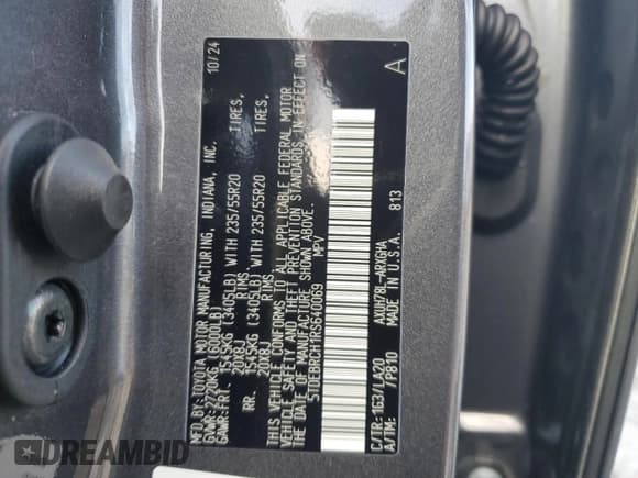 ✅ 2024 Toyota Highlander Hybrid Platinum • VIN: 5TDEBRCH1RS640069 • Лот: 84691634. Опубликован ранее на Copart с пробегом 2 444 миль. Бесплатный доступ к архиву аукционных продаж из США и подробный отчёт об истории автомобиля на DreamBid. Изображение 13.