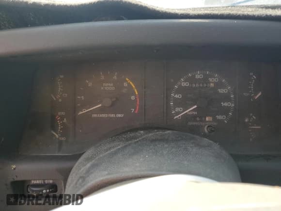 ✅ 1993 Ford Mustang • VIN: 1FACP40E5PF134317 • Lot: 77322724. Listed on Copart with 96,493 mi. Free auction sales archive from the USA and detailed vehicle history report at DreamBid. Image 9.