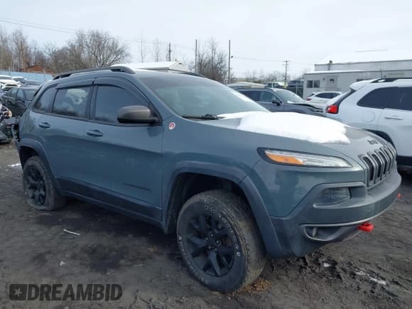 ✅ 2015 Jeep Cherokee Trailhawk • VIN: 1C4PJMBBXFW660456 • Lot: 43841183. Listed on IAAI with 171,261 mi. Free auction sales archive from the USA and detailed vehicle history report at DreamBid. Image 1.