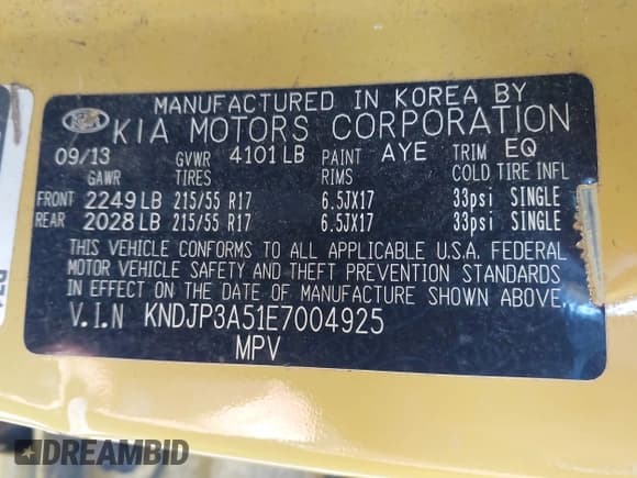 ✅ 2014 Kia Soul + • VIN: KNDJP3A51E7004925 • Lot: 43486135. Listed on IAAI with 211,943 mi. Free auction sales archive from the USA and detailed vehicle history report at DreamBid. Image 9.