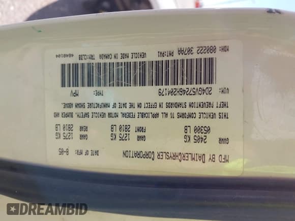 ✅ 2006 Dodge Magnum R/T • VIN: 2D4GV57246H204179 • Lot: 43650901. Listed on IAAI with Not provided. Free auction sales archive from the USA and detailed vehicle history report at DreamBid. Image 9.