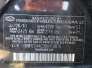 ✅ 2011 Hyundai Sonata SE • VIN: 5NPEC4AC3BH113976 • Lot: 85521355. Listed on Copart with 161,457 mi. Free auction sales archive from the USA and detailed vehicle history report at DreamBid. Image 12.