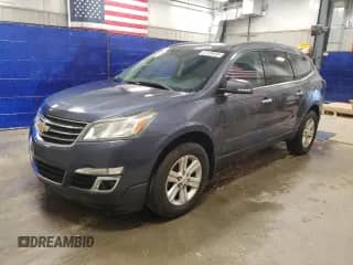2014 Chevrolet Traverse LT with VIN 1GNKVHKD8EJ258722, listed as a Copart auction lot 87105435 with 122,405 mi miles and Clean title. Bid and sale history available at DreamBid. Image 1.