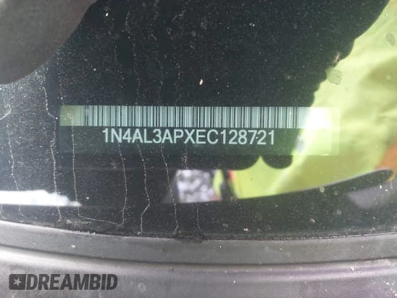 ✅ 2014 Nissan Altima SV • VIN: 1N4AL3APXEC128721 • Lot: 42839370. Listed on IAAI with 134,234 mi. Free auction sales archive from the USA and detailed vehicle history report at DreamBid. Image 13.