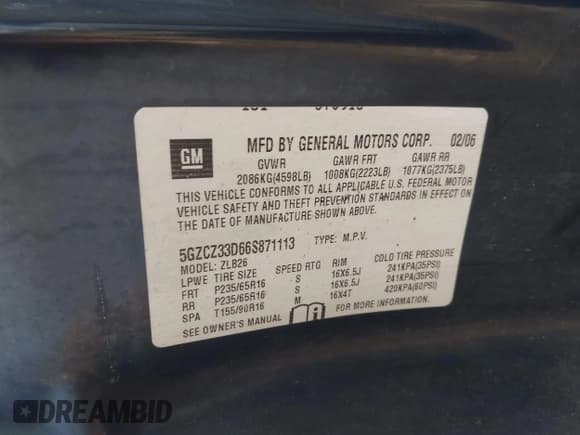 ✅ 2006 Saturn VUE • VIN: 5GZCZ33D66S871113 • Lot: 42264608. Wystawiony na IAAI z przebiegiem 147 000 mil. Bezpłatny archiwum sprzedaży aukcyjnych z USA i szczegółowy raport historii pojazdu na DreamBid. Zdjęcie 9.