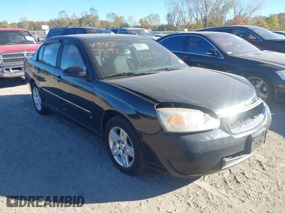 ✅ 2006 Chevrolet Malibu 2LT • VIN: 1G1ZT51896F297753 • Lot: 43457892. Listed on IAAI with 53,226 mi. Free auction sales archive from the USA and detailed vehicle history report at DreamBid. Image 1.