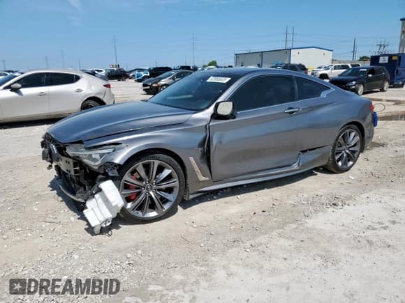 ✅ 2018 Infiniti Q60 Red Sport 400 • VIN: JN1FV7EL0JM630735 • Лот: 63908665. Опубликован ранее на Copart с пробегом 58 086 миль. Бесплатный доступ к архиву аукционных продаж из США и подробный отчёт об истории автомобиля на DreamBid. Изображение 1.