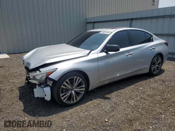 ✅ 2019 Infiniti Q50 Signature Edition • VIN: JN1EV7AR8KM591707 • Lot: 58957555. Listed on Copart with 53,450 mi. Free auction sales archive from the USA and detailed vehicle history report at DreamBid. Image 1.