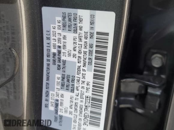 ✅ 2023 Mazda CX-30 Premium • VIN: 3MVDMBDY7PM572335 • Lot: 66309425. Wystawiony na Copart z przebiegiem 87 436 mil. Bezpłatny archiwum sprzedaży aukcyjnych z USA i szczegółowy raport historii pojazdu na DreamBid. Zdjęcie 13.