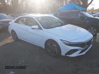 ✅ 2024 Hyundai Elantra Limited • VIN: KMHLP4DG9RU693322 • Lot: 43641580. Listed on IAAI with 5,248 mi. Free auction sales archive from the USA and detailed vehicle history report at DreamBid. Image 1.
