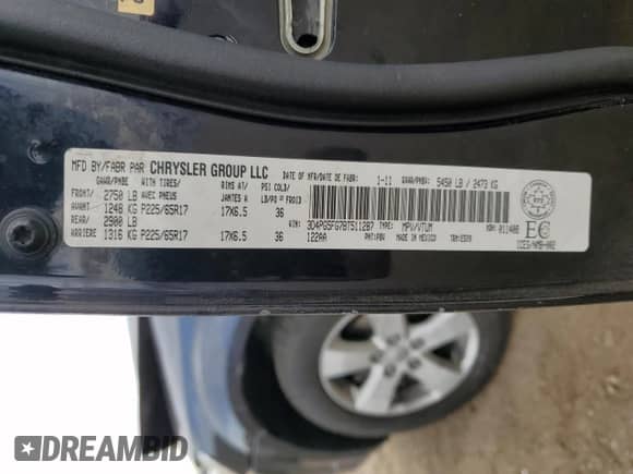 2011 Dodge Journey SXT с VIN 3D4PG5FG7BT511287, выставлен на аукционе Copart как лот 84292705 с пробегом 155 732 миль миль и Списание • Salvage title. История ставок и продаж доступна на DreamBid. Изображение 13.