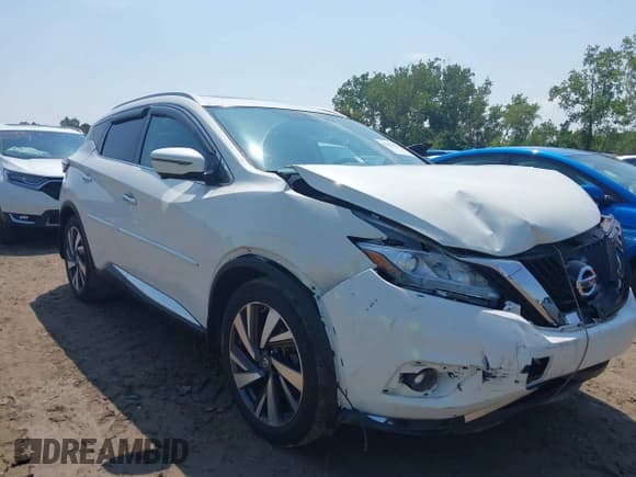 ✅ 2018 Nissan Murano SV • VIN: 5N1AZ2MH7JN116074 • Lot: 42811514. Listed on IAAI with 23,861 mi. Free auction sales archive from the USA and detailed vehicle history report at DreamBid. Image 1.