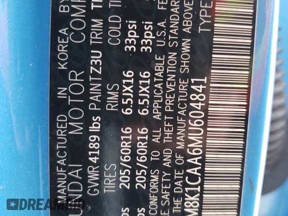 ✅ 2021 Hyundai Kona SE • VIN: KM8K1CAA6MU604841 • Лот: 77482353. Опубликован ранее на Copart с пробегом 56 659 миль. Бесплатный доступ к архиву аукционных продаж из США и подробный отчёт об истории автомобиля на DreamBid. Изображение 14.