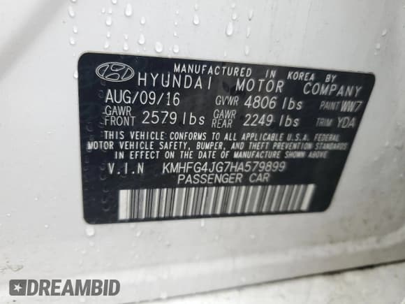 ✅ 2017 Hyundai Azera • VIN: KMHFG4JG7HA579899 • Лот: 51290525. Опубликован ранее на Copart с пробегом 110 230 миль. Бесплатный доступ к архиву аукционных продаж из США и подробный отчёт об истории автомобиля на DreamBid. Изображение 12.