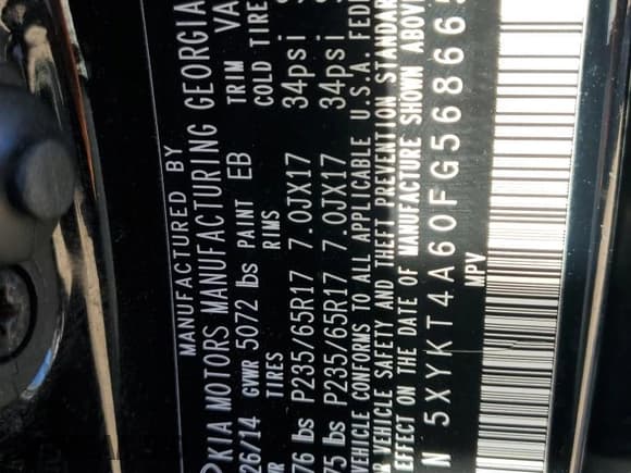 ✅ 2015 Kia Sorento LX • VIN: 5XYKT4A60FG568665 • Лот: 92280965. Опубликован ранее на Copart с пробегом Не указан. Бесплатный доступ к архиву аукционных продаж из США и подробный отчёт об истории автомобиля на DreamBid. Изображение 13.