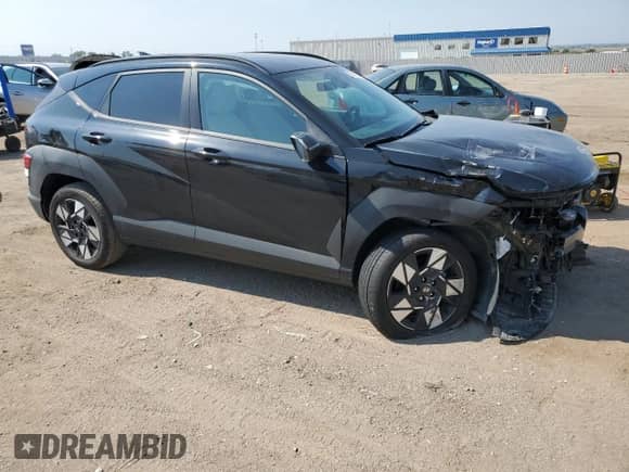 2024 Hyundai Kona SEL with VIN KM8HCCAB3RU147877, listed as a Copart auction lot 81011675 with 6,618 mi miles and Salvage title. Bid and sale history available at DreamBid. Image 4.
