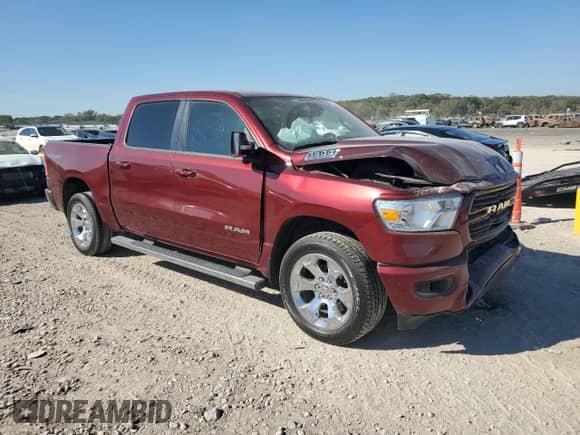 2021 Ram 1500 Big Horn with VIN 1C6SRFFT4MN621891, listed as a Copart auction lot 86900345 with 96,837 mi miles and Salvage title. Bid and sale history available at DreamBid. Image 4.