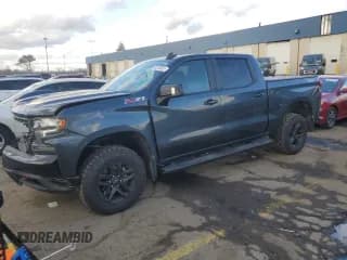 ✅ 2021 Chevrolet Silverado 1500 LT Trail Boss • VIN: 3GCPYFED2MG156290 • Лот: 92340685. Опубликован ранее на Copart с пробегом 75 983 миль. Бесплатный доступ к архиву аукционных продаж из США и подробный отчёт об истории автомобиля на DreamBid. Изображение 1.