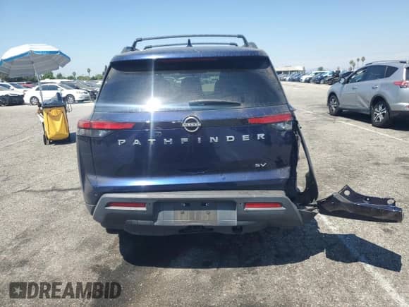 2022 Nissan Pathfinder SV with VIN 5N1DR3BB7NC247475, listed as a Copart auction lot 67800615 with 90,262 mi miles and Salvage title. Bid and sale history available at DreamBid. Image 6.