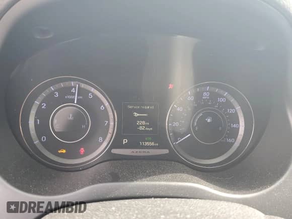 2015 Hyundai Azera с VIN KMHFG4JGXFA440718, выставлен на аукционе Copart как лот 87485615 с пробегом 113 556 миль миль и Списание • Salvage title. История ставок и продаж доступна на DreamBid. Изображение 9.