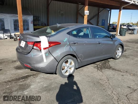 ✅ 2013 Hyundai Elantra GLS • VIN: 5NPDH4AE9DH416200 • Lot: 89511805. Listed on Copart with 108,731 mi. Free auction sales archive from the USA and detailed vehicle history report at DreamBid. Image 3.