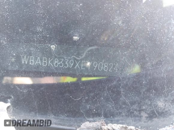 ✅ 1999 BMW 3 Series • VIN: WBABK8339XEY90824 • Lot: 42033222. Listed on IAAI with 160,364 mi. Free auction sales archive from the USA and detailed vehicle history report at DreamBid. Image 12.