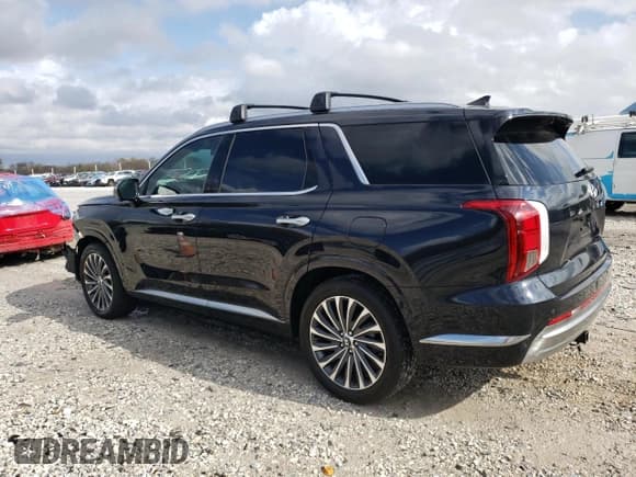 ✅ 2024 Hyundai Palisade Calligraphy • VIN: KM8R7DGE5RU760857 • Лот: 79163984. Опубликован ранее на Copart с пробегом 10 321 миль. Бесплатный доступ к архиву аукционных продаж из США и подробный отчёт об истории автомобиля на DreamBid. Изображение 2.