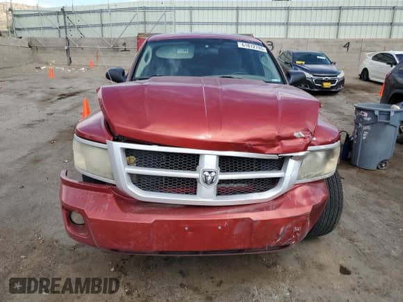 2008 Dodge Dakota Bighorn/Lonestar with VIN 1D7HE32K58S576886, listed as a Copart auction lot 61812785 with 191,629 mi miles and Salvage title. Bid and sale history available at DreamBid. Image 5.