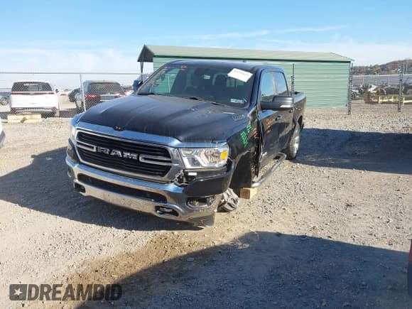 ✅ 2019 Ram 1500 Big Horn • VIN: 1C6RRFFGXKN777061 • Lot: 43591859. Wystawiony na IAAI z przebiegiem 80 179 mil. Bezpłatny archiwum sprzedaży aukcyjnych z USA i szczegółowy raport historii pojazdu na DreamBid. Zdjęcie 2.