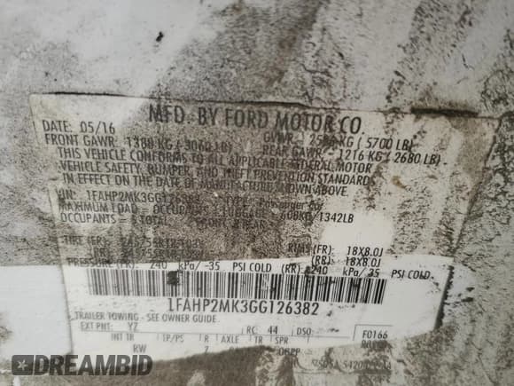 ✅ 2016 Ford Police Interceptor • VIN: 1FAHP2MK3GG126382 • Lot: 90980005. Listed on Copart with 133,018 mi. Free auction sales archive from the USA and detailed vehicle history report at DreamBid. Image 12.