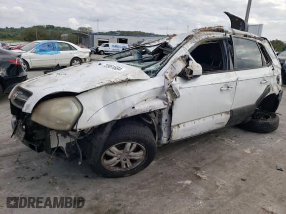 2007 Hyundai Tucson SE z VIN KM8JN12D77U631936, wystawiony jako Copart lot #73981684 z przebiegiem Nie podano mil oraz Nie do naprawy • Non repairable. Historia ofert i sprzedaży dostępna na DreamBid. Obrazek 1.