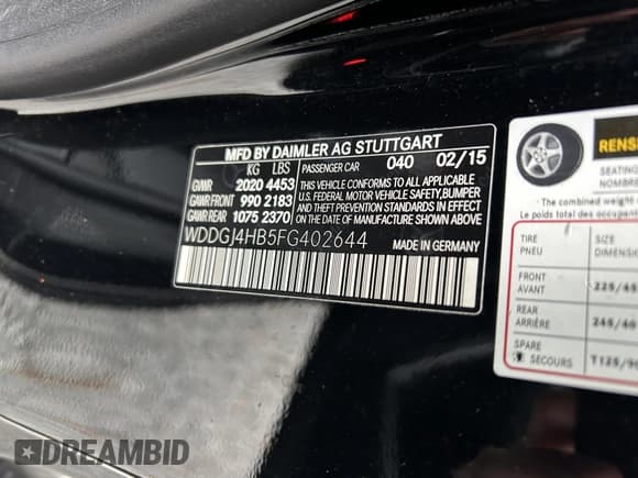 ✅ 2015 Mercedes-Benz C 250 • VIN: WDDGJ4HB5FG402644 • Lot: 43811716. Wystawiony na IAAI z przebiegiem 102 011 mil. Bezpłatny archiwum sprzedaży aukcyjnych z USA i szczegółowy raport historii pojazdu na DreamBid. Zdjęcie 9.