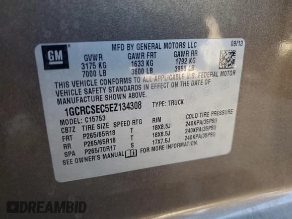 ✅ 2014 Chevrolet Silverado 1500 LTZ • VIN: 1GCRCSEC5EZ134308 • Lot: 75843534. Wystawiony na Copart z przebiegiem 187 222 mil. Bezpłatny archiwum sprzedaży aukcyjnych z USA i szczegółowy raport historii pojazdu na DreamBid. Zdjęcie 13.