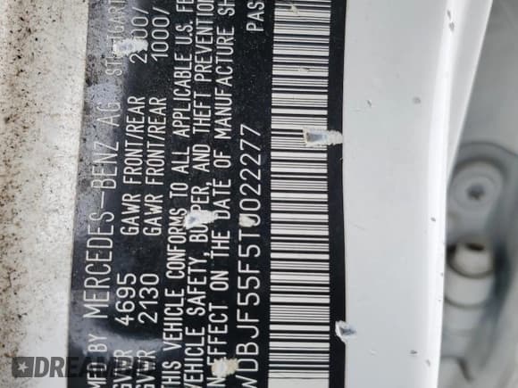 ✅ 1996 Mercedes-Benz E 320 • VIN: WDBJF55F5TJ022277 • Lot: 52597985. Wystawiony na Copart z przebiegiem 213 848 mil. Bezpłatny archiwum sprzedaży aukcyjnych z USA i szczegółowy raport historii pojazdu na DreamBid. Zdjęcie 12.