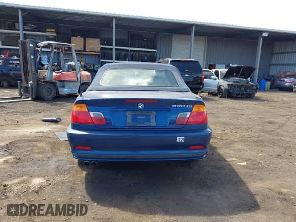 2001 BMW 3 Series 330Ci with VIN WBABS53451EV85982, listed as a IAAI auction lot 41658343 with 66,547 mi miles and . Bid and sale history available at DreamBid. Image 16.