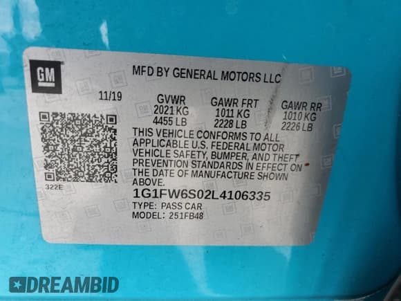 ✅ 2020 Chevrolet Bolt EV LT • VIN: 1G1FW6S02L4106335 • Lot: 81994415. Wystawiony na Copart z przebiegiem 37 612 mil. Bezpłatny archiwum sprzedaży aukcyjnych z USA i szczegółowy raport historii pojazdu na DreamBid. Zdjęcie 12.