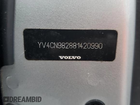 ✅ 2008 Volvo XC90 I6 • VIN: YV4CN982881420990 • Лот: 85718475. Опубликован ранее на Copart с пробегом 168 589 миль. Бесплатный доступ к архиву аукционных продаж из США и подробный отчёт об истории автомобиля на DreamBid. Изображение 13.