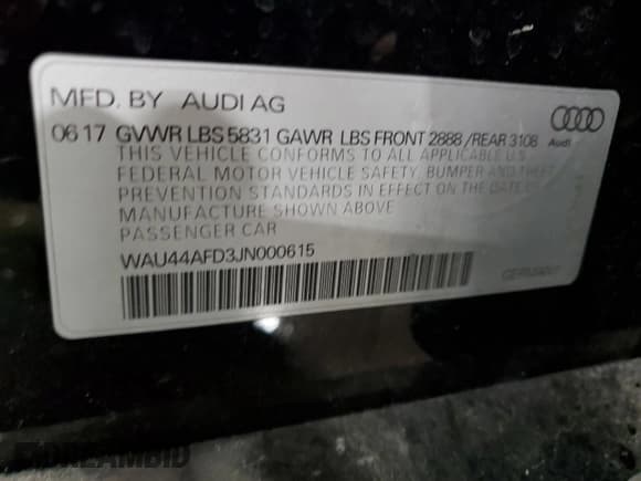 ✅ 2018 Audi A8 • VIN: WAU44AFD3JN000615 • Лот: 89826845. Опубликован ранее на Copart с пробегом 85 904 миль. Бесплатный доступ к архиву аукционных продаж из США и подробный отчёт об истории автомобиля на DreamBid. Изображение 12.