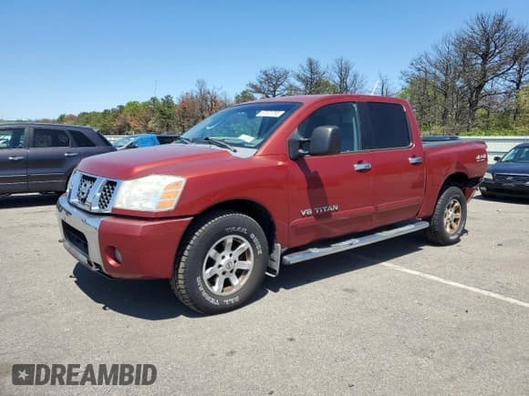 ✅ 2006 Nissan Titan SE • VIN: 1N6AA07BX6N546970 • Lot: 57573795. Listed on Copart with 154,020 mi. Free auction sales archive from the USA and detailed vehicle history report at DreamBid. Image 1.