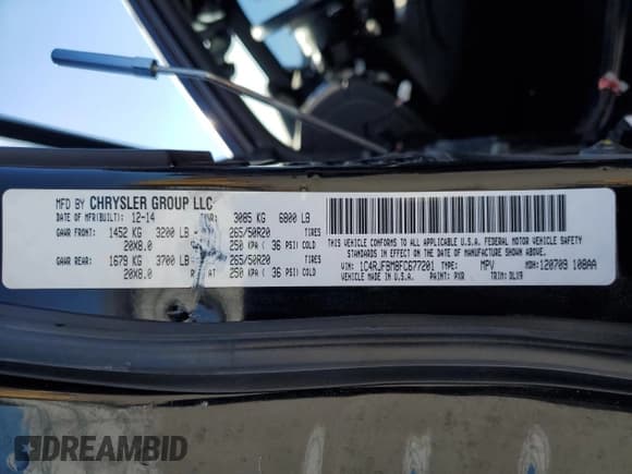 ✅ 2015 Jeep Grand Cherokee Limited • VIN: 1C4RJFBM8FC677201 • Лот: 80704534. Опубликован ранее на Copart с пробегом Не указан. Бесплатный доступ к архиву аукционных продаж из США и подробный отчёт об истории автомобиля на DreamBid. Изображение 13.