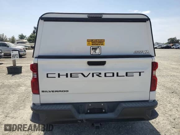 2022 Chevrolet Silverado 1500 Work Truck with VIN 3GCUDAED1NG616686, listed as a Copart auction lot 48696995 with 36,336 mi miles and Salvage title. Bid and sale history available at DreamBid. Image 6.